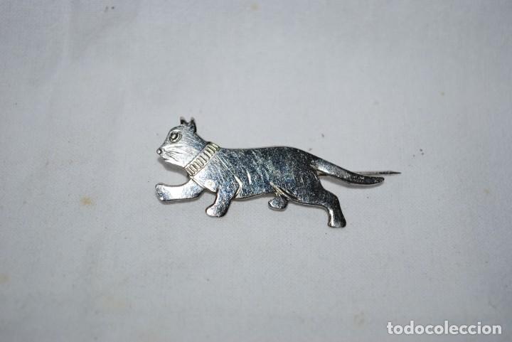 Antig&uuml;edades: BONITO BROCHE EN FORMA DE GATO . - Foto 1