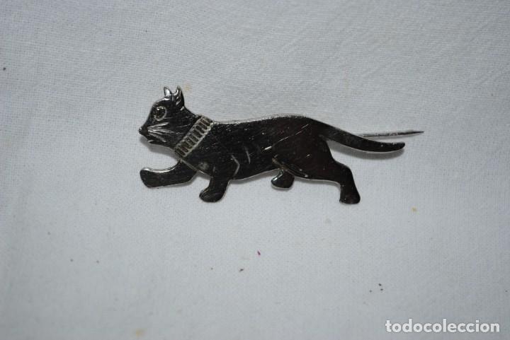 Antig&uuml;edades: BONITO BROCHE EN FORMA DE GATO . - Foto 2