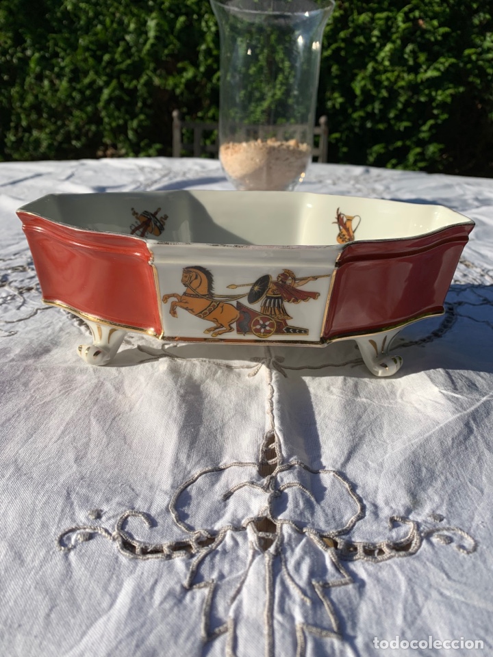 Antig&uuml;edades: Centro de mesa porcelana de Limoges - Foto 3