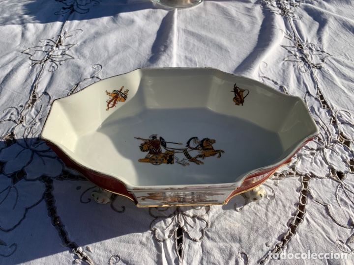 Antig&uuml;edades: Centro de mesa porcelana de Limoges - Foto 4