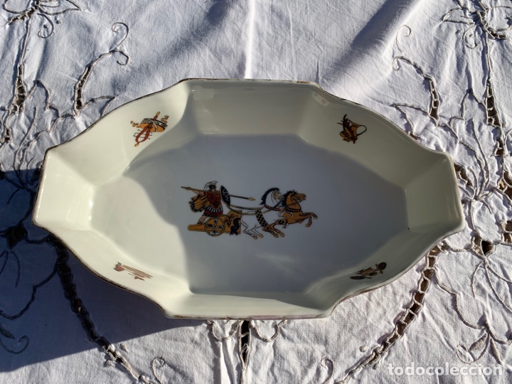 Antig&uuml;edades: Centro de mesa porcelana de Limoges - Foto 5