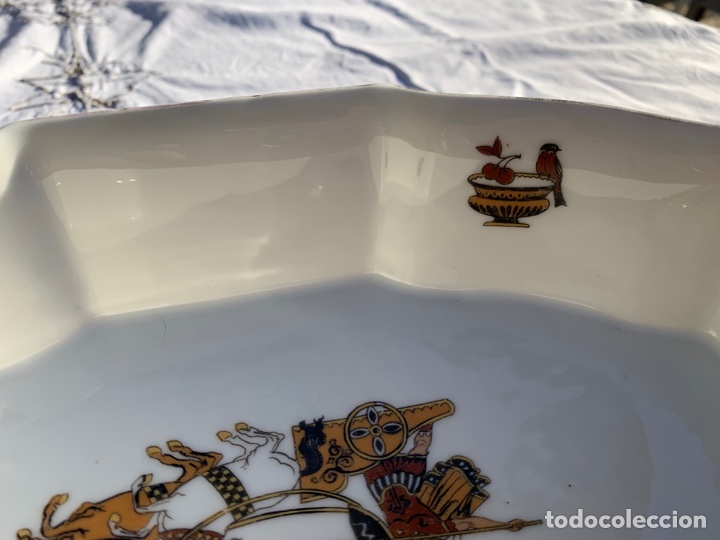 Antig&uuml;edades: Centro de mesa porcelana de Limoges - Foto 10
