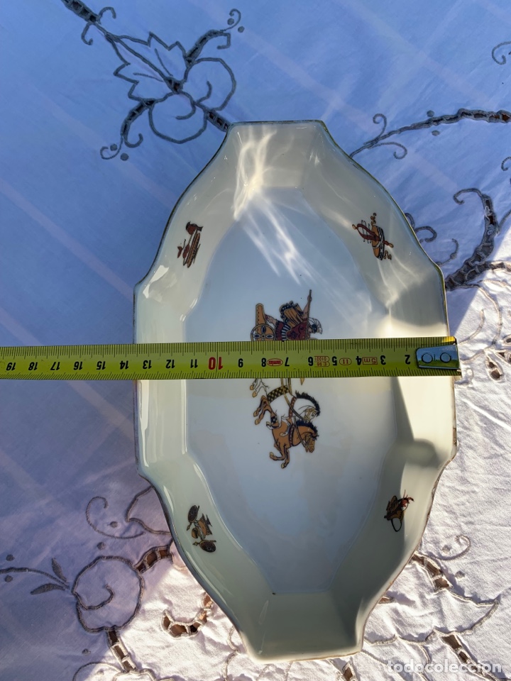 Antig&uuml;edades: Centro de mesa porcelana de Limoges - Foto 16