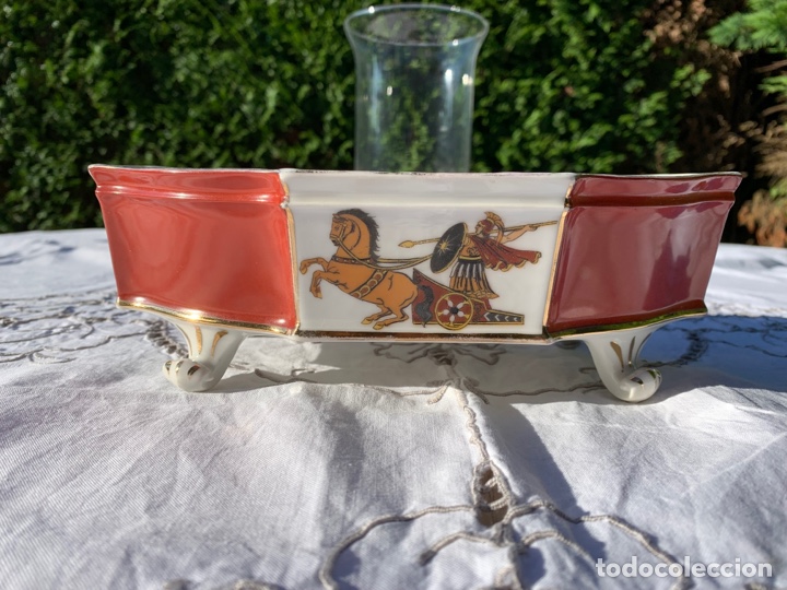 Antig&uuml;edades: Centro de mesa porcelana de Limoges - Foto 1