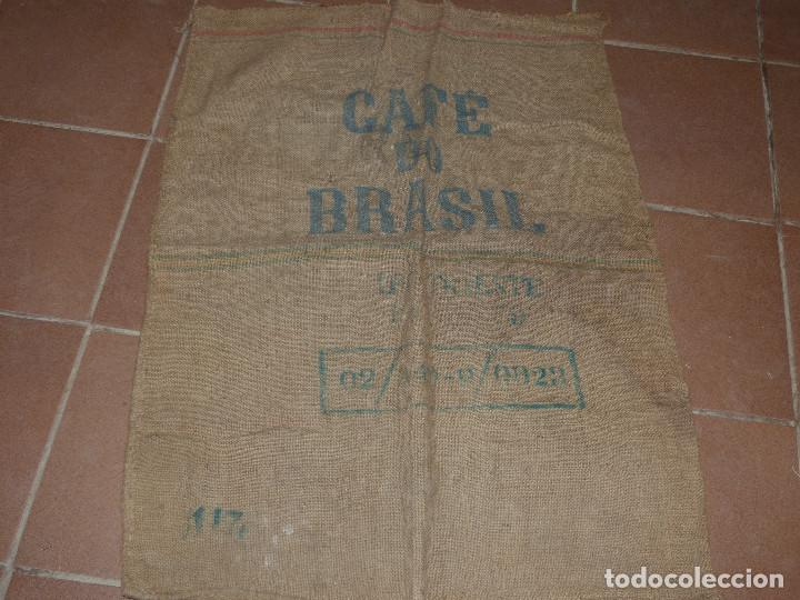 Antig&uuml;edades: Saco de cafe.Brasil. - Foto 1