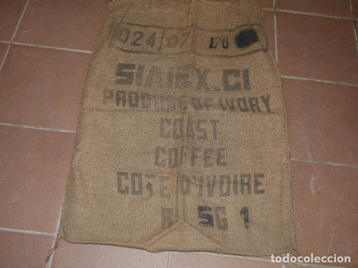 Antig&uuml;edades: saco cafe.Cote DIvoire. - Foto 1