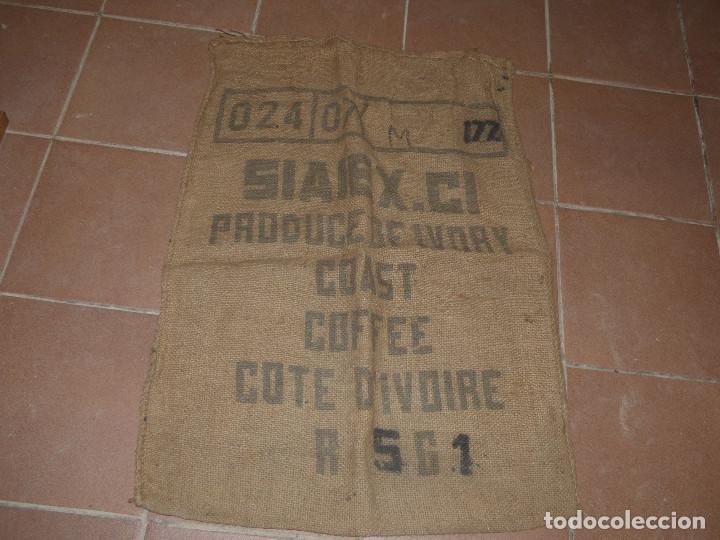 Antig&uuml;edades: saco cafe.Cote DIvoire. - Foto 1
