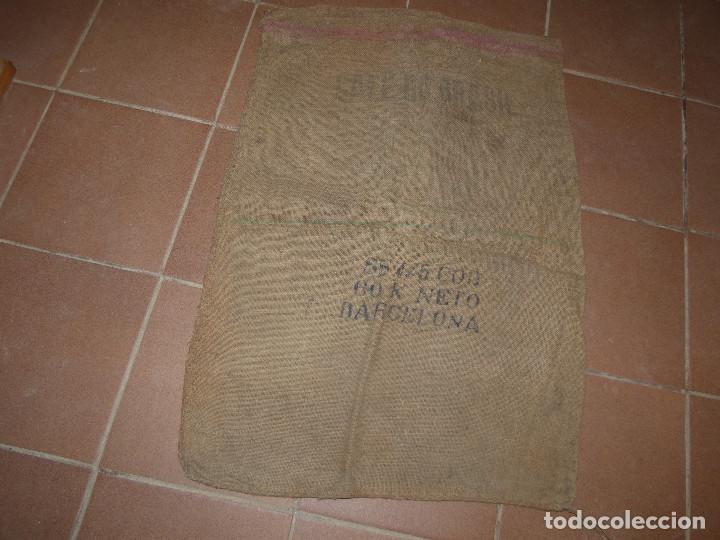 Antig&uuml;edades: Saco de cafe.Do Brasil. - Foto 1