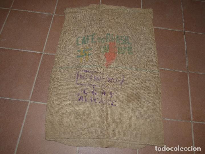 Antig&uuml;edades: Saco de cafe.Do Brasil. - Foto 1