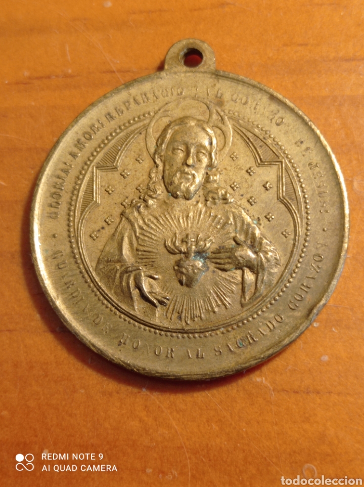Antig&uuml;edades: MEDALLA CORAZ&Oacute;N DE JESUS - Foto 1
