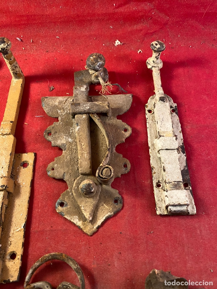 Antig&uuml;edades: Lote de pestillos antiguos - Foto 3