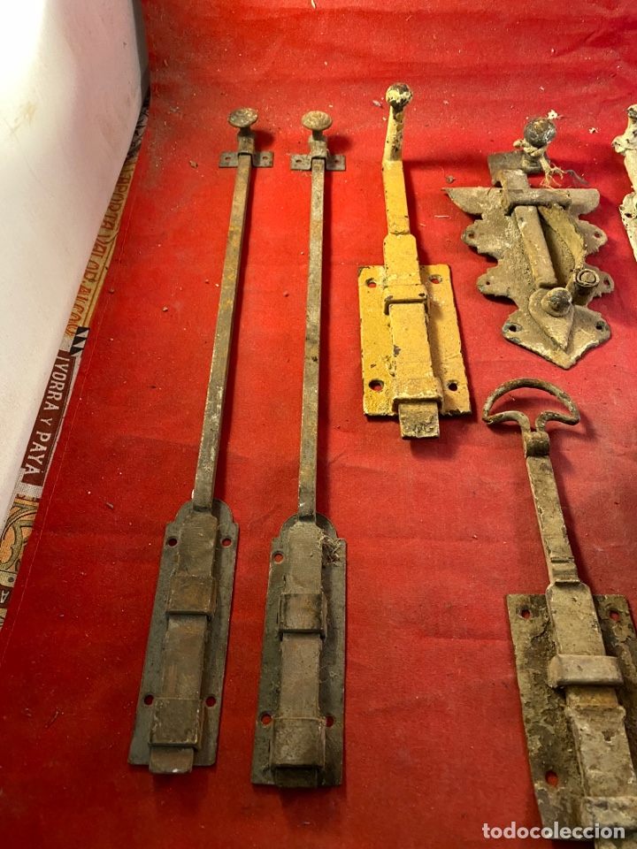Antig&uuml;edades: Lote de pestillos antiguos - Foto 4