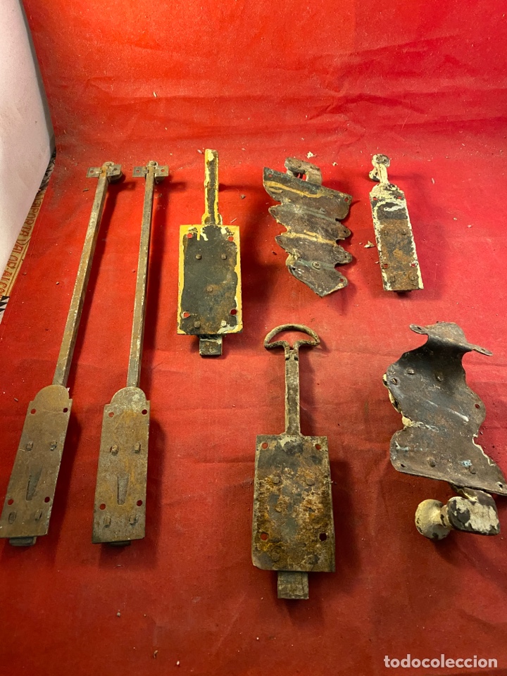 Antig&uuml;edades: Lote de pestillos antiguos - Foto 5