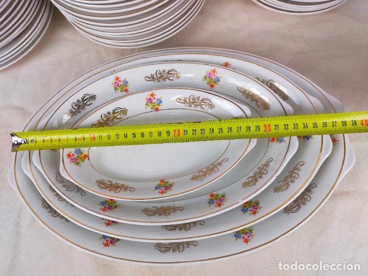 Antigüedades: vajilla porcelana royal china vigo platos y bandejas - ribete dorado - Foto 16 - 275879953