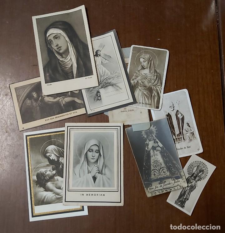 Antig&uuml;edades: Lote de 16 estampas religiosas, etc - Foto 1