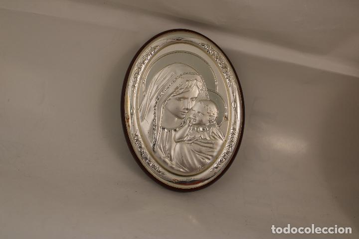 Antig&uuml;edades: virgen con ni&ntilde;o en plata de ley - Foto 1