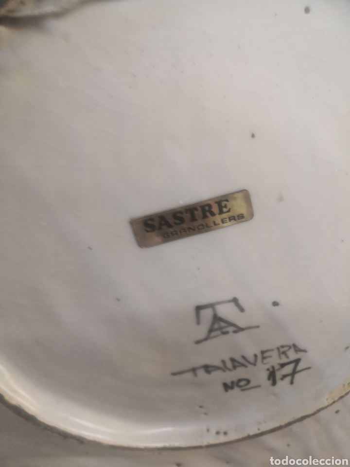 Antig&uuml;edades: Plato de cer&aacute;mica talavera - Foto 5