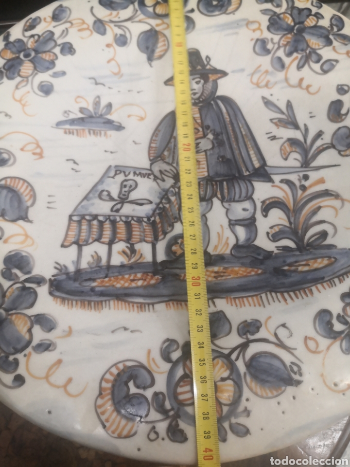 Antig&uuml;edades: Plato de cer&aacute;mica talavera - Foto 8