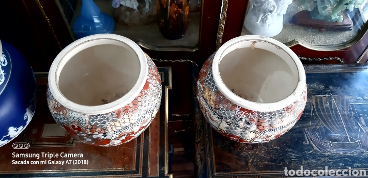 Antig&uuml;edades: Maceteros satsuma S. XIX - Foto 3