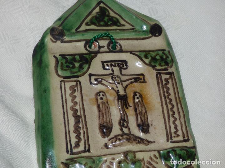 Antig&uuml;edades: Benditera ceramica,de Teruel. - Foto 4