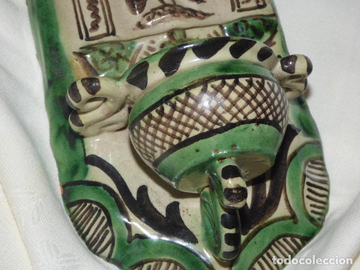 Antig&uuml;edades: Benditera ceramica,de Teruel. - Foto 5
