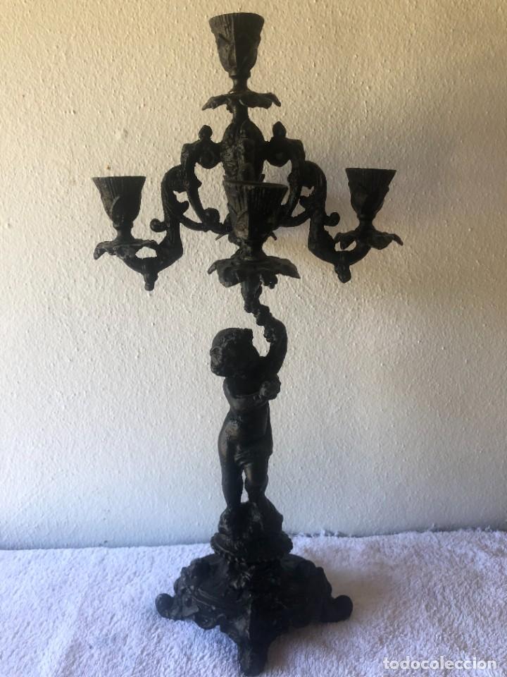 Antig&uuml;edades: CANDELABRO CINCO BRAZOS ANGELOTE - Foto 1