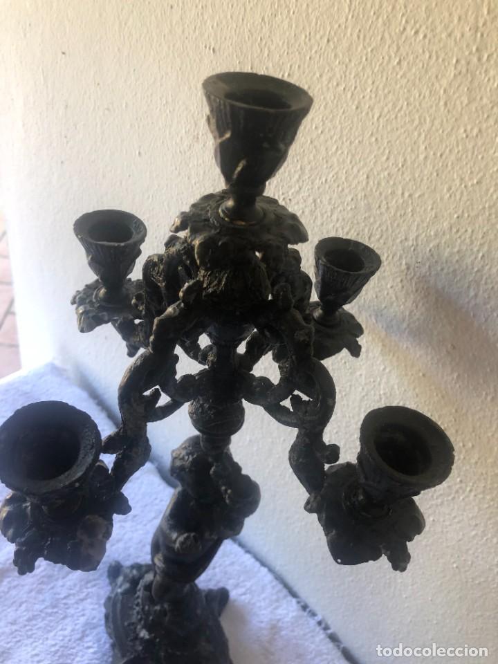 Antig&uuml;edades: CANDELABRO CINCO BRAZOS ANGELOTE - Foto 3