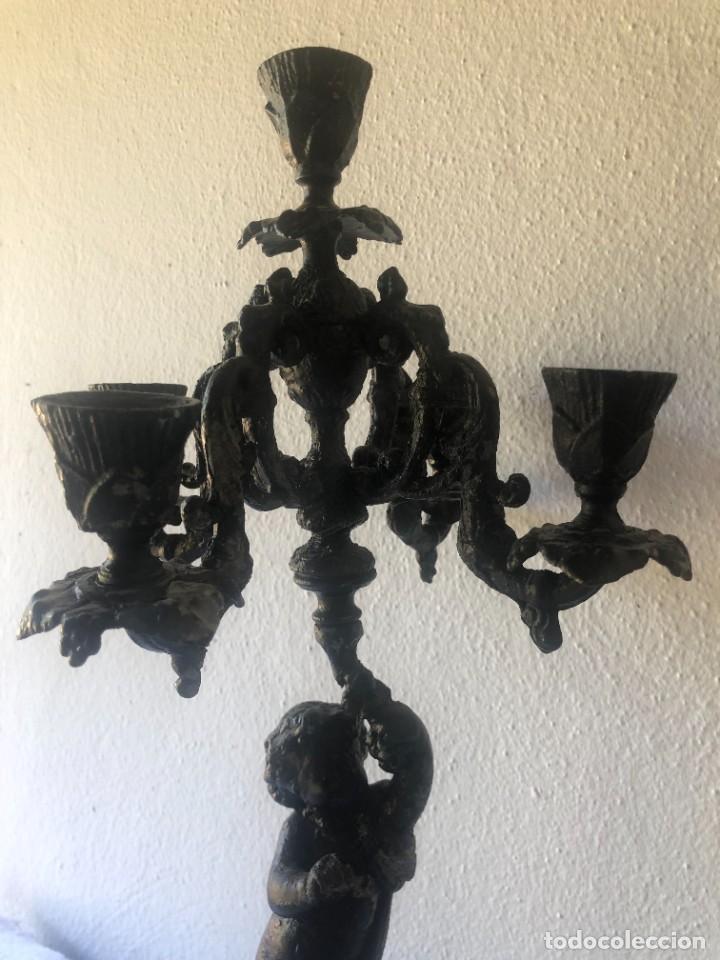 Antig&uuml;edades: CANDELABRO CINCO BRAZOS ANGELOTE - Foto 4