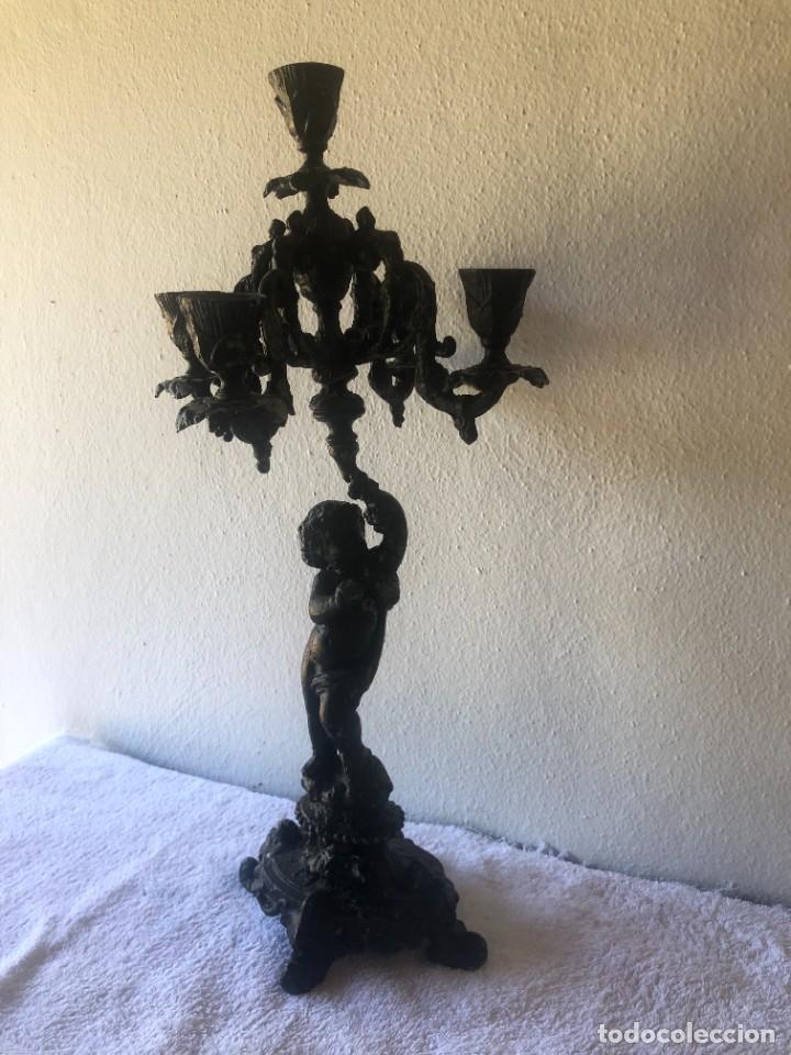 Antig&uuml;edades: CANDELABRO CINCO BRAZOS ANGELOTE - Foto 6