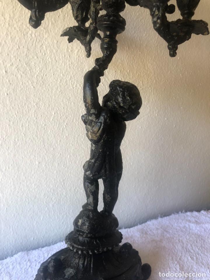 Antig&uuml;edades: CANDELABRO CINCO BRAZOS ANGELOTE - Foto 8