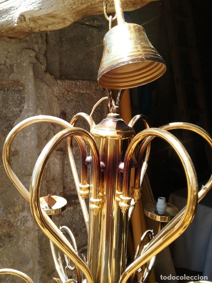 Antig&uuml;edades: Antigua lampara de ara&ntilde;a - Foto 3
