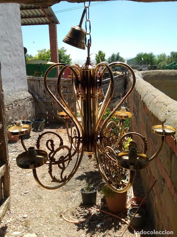 Antig&uuml;edades: Antigua lampara de ara&ntilde;a - Foto 4