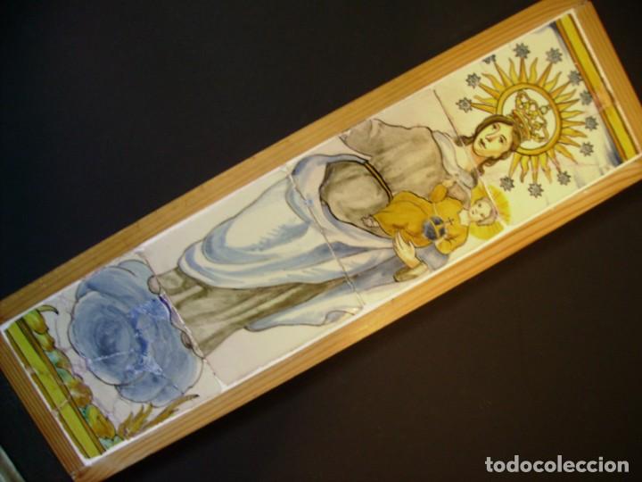 Antig&uuml;edades: PLAF&Oacute;N AZULEJOS CON VIRGEN - Foto 3