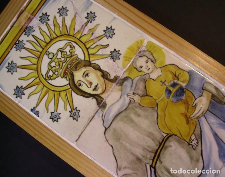 Antig&uuml;edades: PLAF&Oacute;N AZULEJOS CON VIRGEN - Foto 5