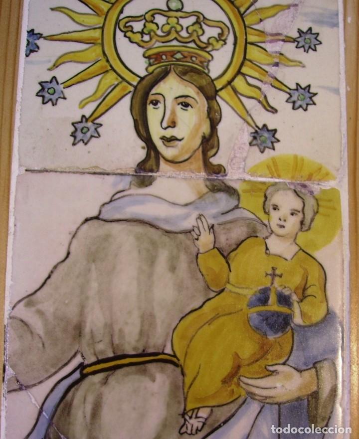 Antig&uuml;edades: PLAF&Oacute;N AZULEJOS CON VIRGEN - Foto 8