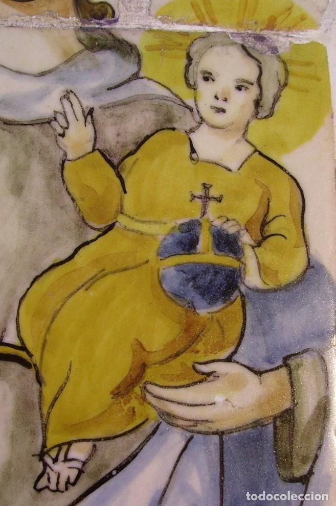 Antig&uuml;edades: PLAF&Oacute;N AZULEJOS CON VIRGEN - Foto 9