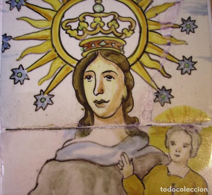 Antig&uuml;edades: PLAF&Oacute;N AZULEJOS CON VIRGEN - Foto 11