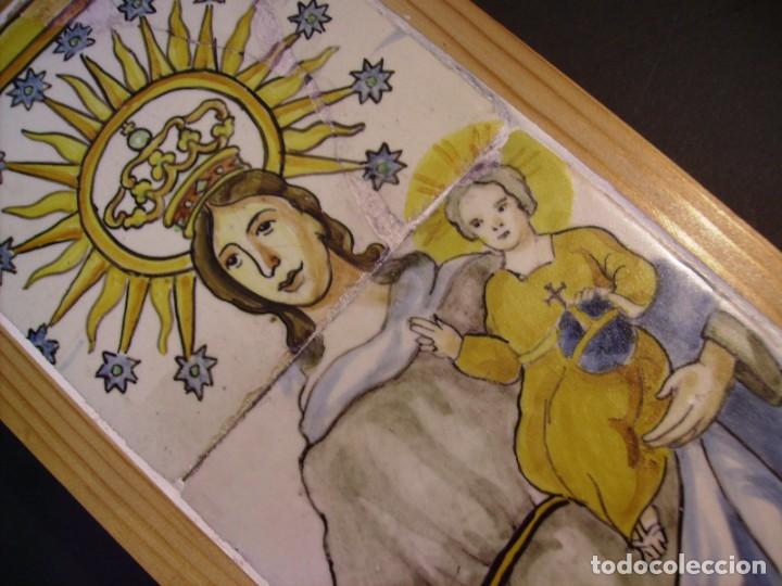 Antig&uuml;edades: PLAF&Oacute;N AZULEJOS CON VIRGEN - Foto 12