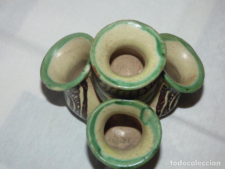Antig&uuml;edades: Macetero cactus,ceramica de Teruel. - Foto 4