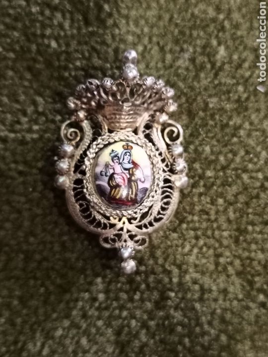 Antig&uuml;edades: Esmalte virgen del carmen. - Foto 1
