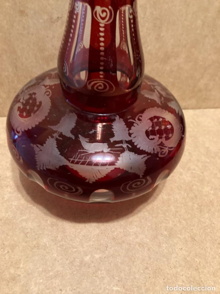 Antig&uuml;edades: Botella de cristal de Bohemia - Foto 4