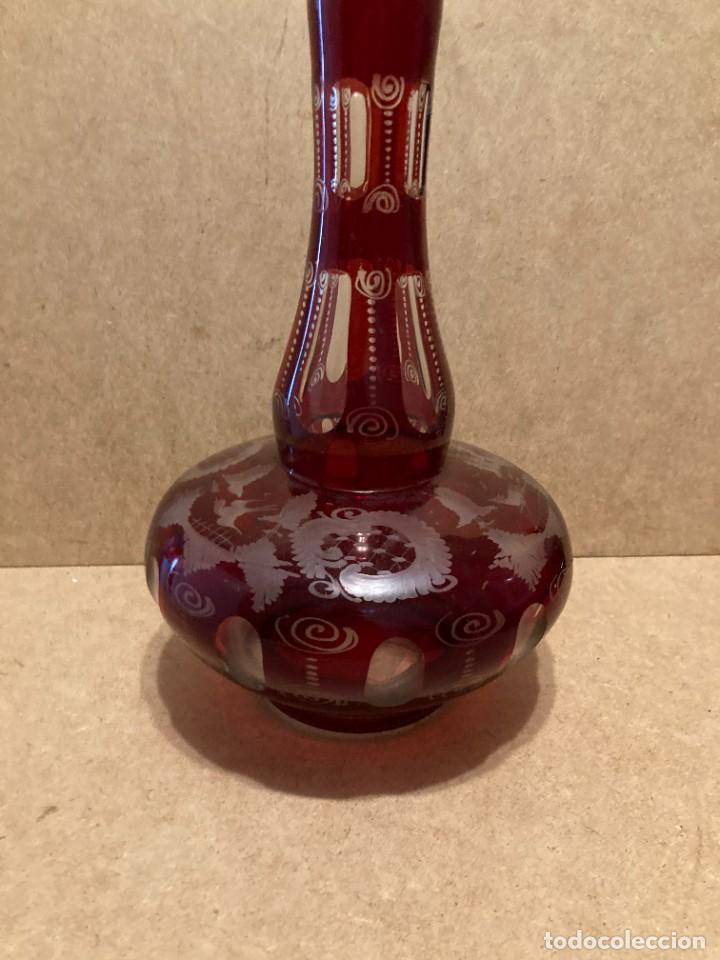 Antig&uuml;edades: Botella de cristal de Bohemia - Foto 6