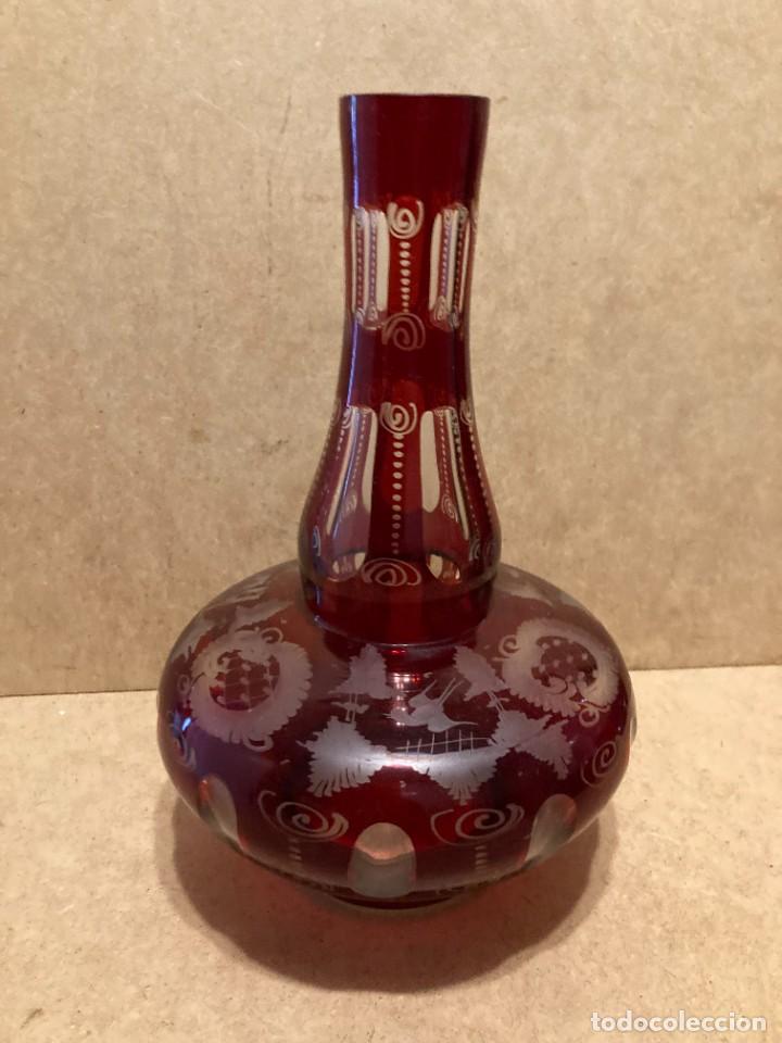 Antig&uuml;edades: Botella de cristal de Bohemia - Foto 7