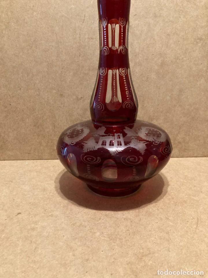 Antig&uuml;edades: Botella de cristal de Bohemia - Foto 8
