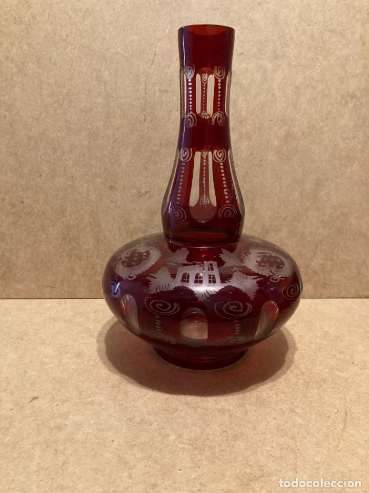 Antig&uuml;edades: Botella de cristal de Bohemia - Foto 10