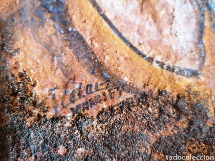 Antig&uuml;edades: Cer&aacute;mica enmarcada en metal. - Foto 6