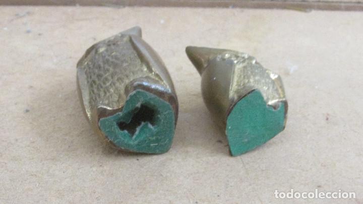 Antig&uuml;edades: 2 BUHOS DE LA SUERTE EN BRONCE - Foto 5