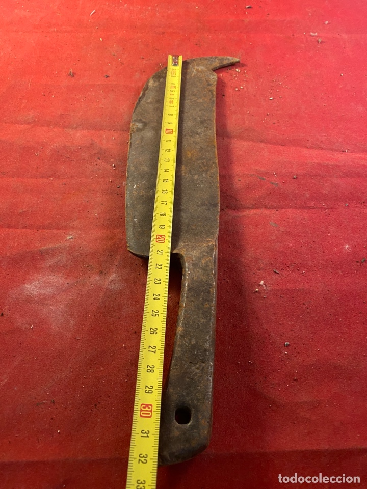 Antig&uuml;edades: Cuchillo cocina forja s.XIX - Foto 3