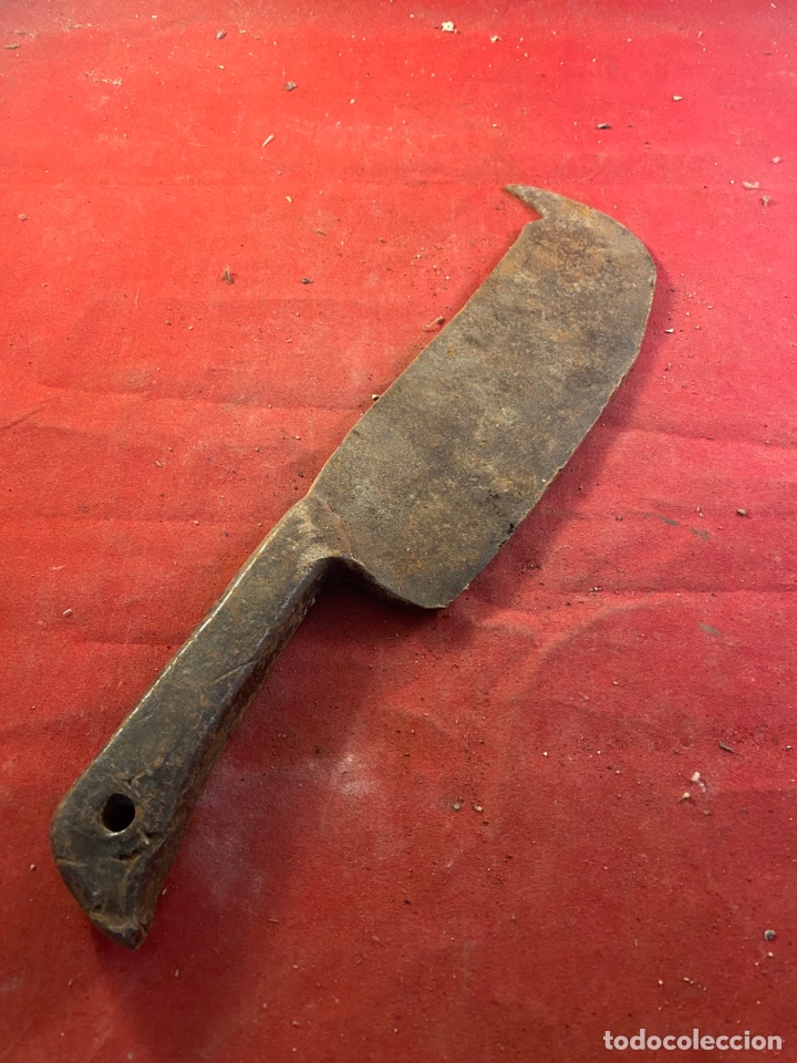 Antig&uuml;edades: Cuchillo cocina forja s.XIX - Foto 1
