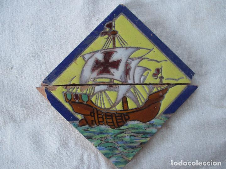 Antig&uuml;edades: Azulejo Heraldico Ramos Rejano - Foto 1